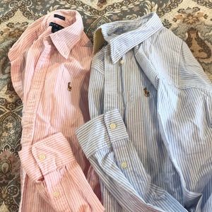 Blue and Pink Ralph Lauren Button Down Tops